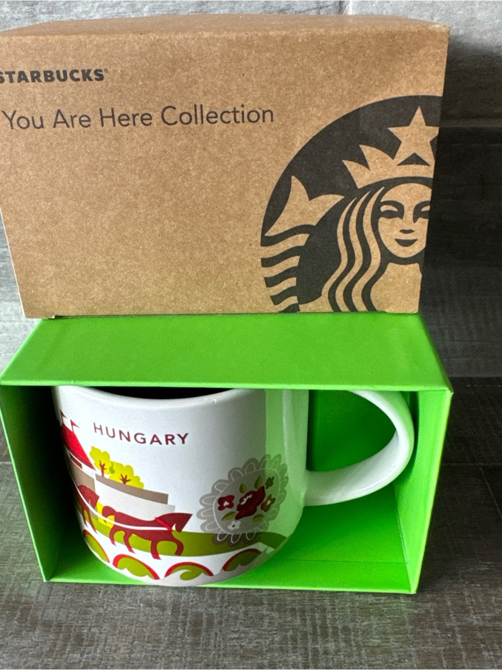 New in Box Starbucks "You Are Here Collection" Hungary Coffee Mug 14 Oz 2025